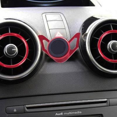 Supports voiture,Support magnétique universel universel pour téléphone Audi A1, Clip par gravité, Support de - Type Magnetic Red
