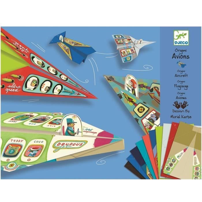 Avions Origami Djeco pliage papier