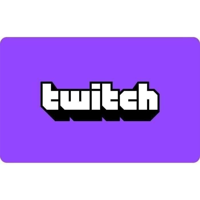 Carte prépayée de 25€ à utiliser sur Twitch