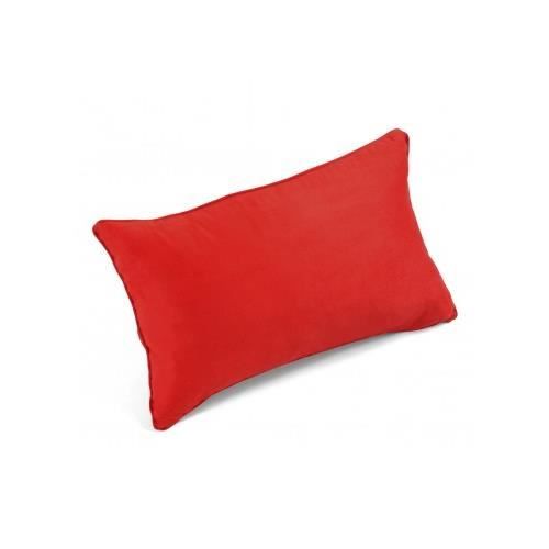 Coussin Uni en Suédine 30x50 cm Rouge 30 x 50 cm