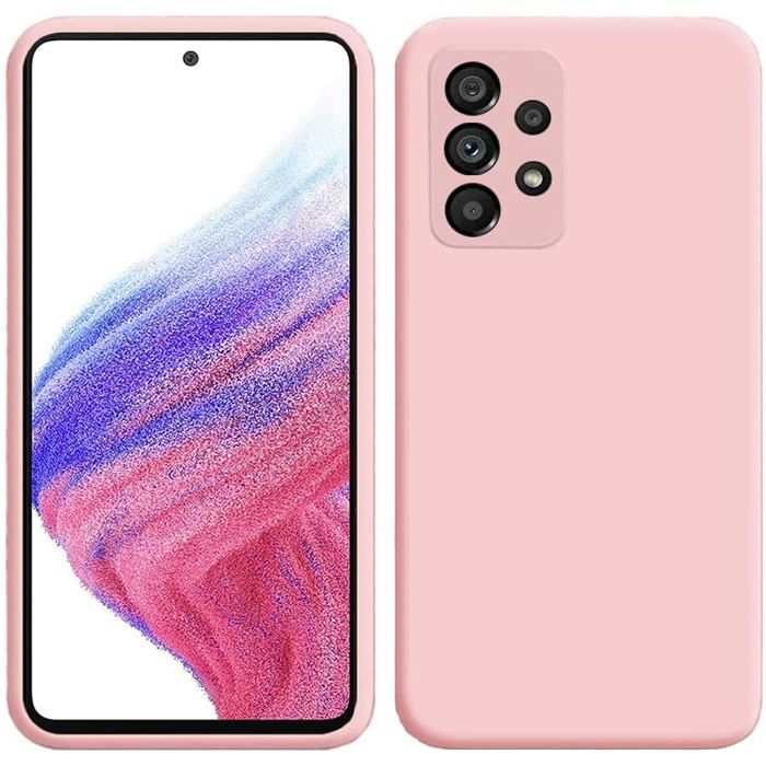 Coque Silicone TPU Rose Pour Samsung A53 5G Little Boutik®