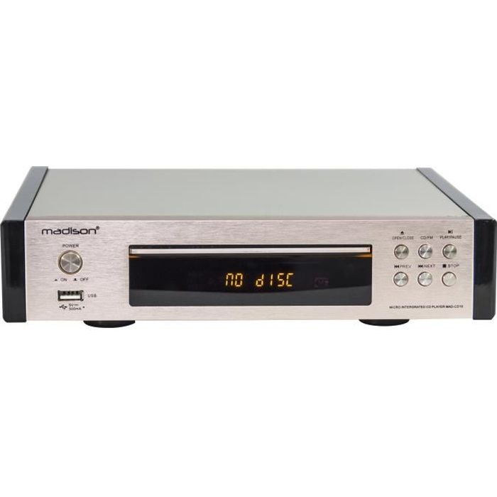 MADISON MAD-CD10 - Lecteur CD - Fonction Tuner avec 30 mémoires - Format CD/CD-R/CD-RW/MP3 - Sortie analogique