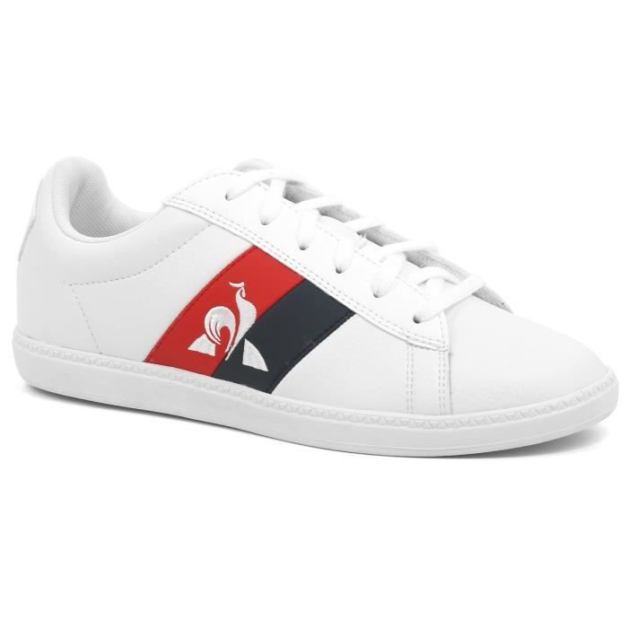 Chaussures de lifestyle enfant Le Coq Sportif Courtclassic gs flag - blanc - 39