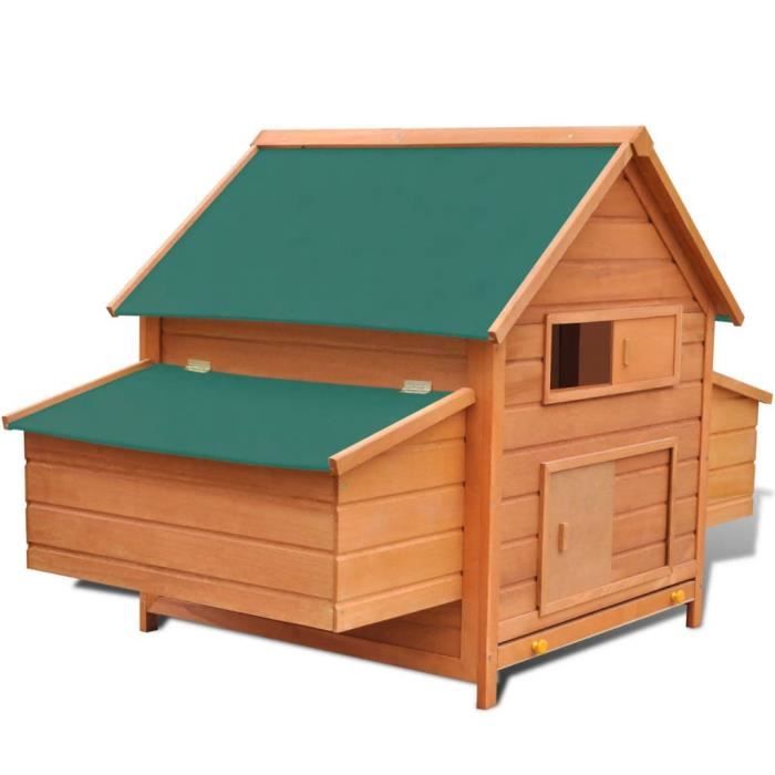 Poulailler Bois 157x97x110 cm 4-6 poules