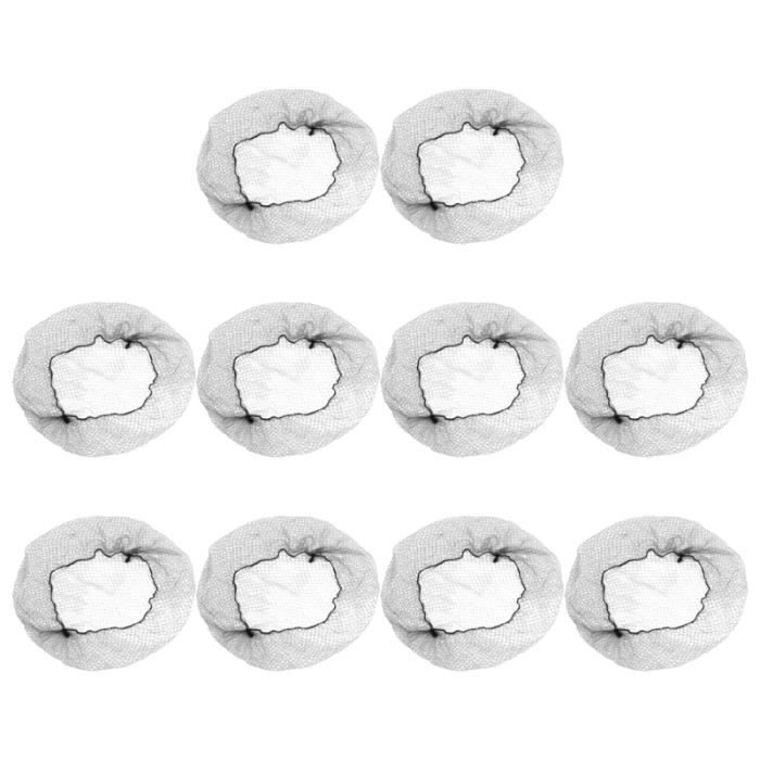 100Pcs Noir Lignes Élastiques Douces Invisibles Filet À Cheveux En Nylon Extensible CHARLOTTE PROFESSIONNELLE