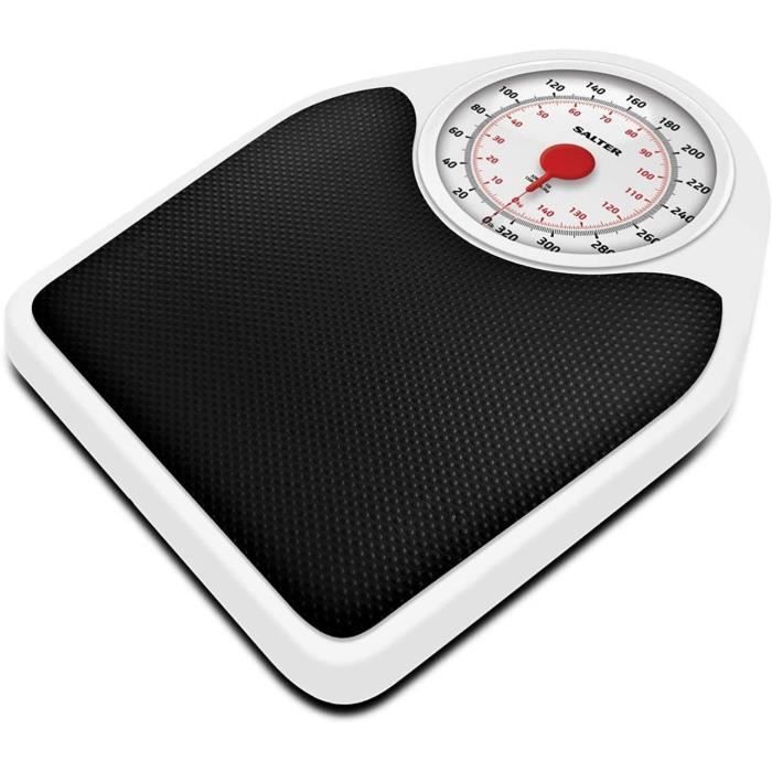 Salter Pèse-personne mécanique de qualité Fitnessr – Rapide et fiable, facile à lire, plateforme en métal renforcée, jour