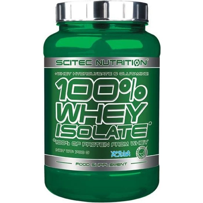 100% Whey Isolate 700 gr VANILLE Scitec Proteine