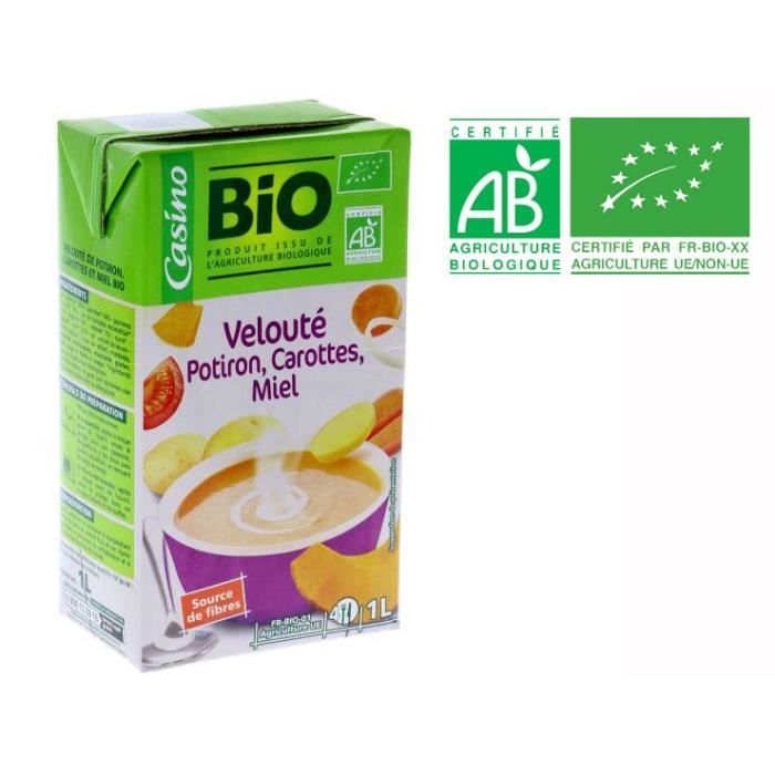 Velouté potiron carotte miel - 1L
