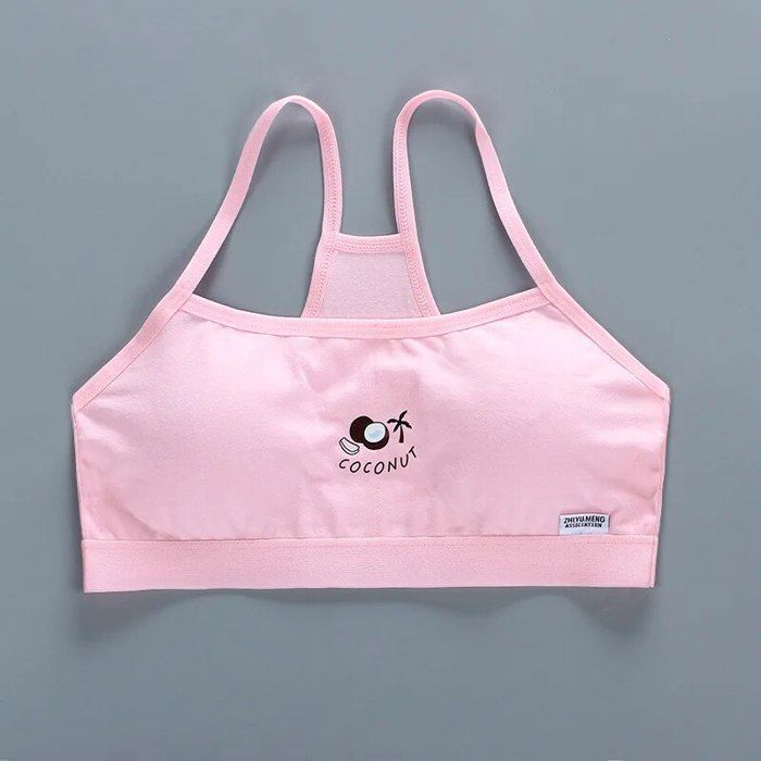 Soutien-Gorge De Sport Sans Couture Pour Filles 6-15 Ans - Coton Et Élasthanne - Maintien Léger Pour Fitness Et Quotidien