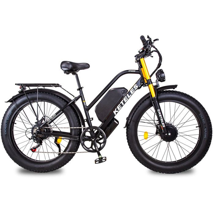 Vélo électrique Keteles XF4000 Orange 2000w Double moteurs 23AH batterie 26\