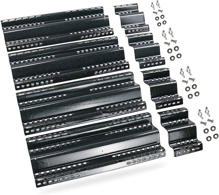4 Diffuseurs Chaleur Acier Inox Pour Barbecue - 38.1x9.5 Cm, Universels