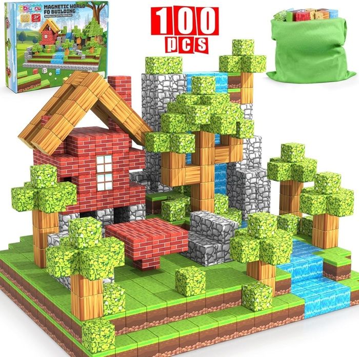 Blocs de construction magnétiques - SWAPY - 150 pièces - Édition Sauvetage De La Princesse - 18 couleurs éclatantes - Jeux - Jouets