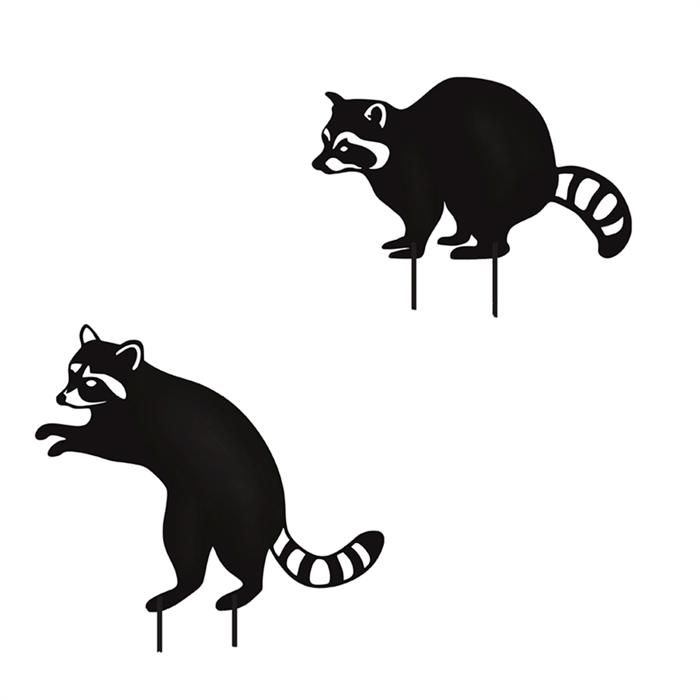 Statues De Jardin De Statue De Chat En Métal Mignon 26/30cm Fer Piquet De Cour Pour Chat Noir Ornements De Jardin En Métal Statues D'animaux Creuses Ornements Extérieurs Pour Pelouse-A