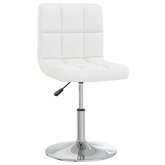 vidaXL Chaise à manger Blanc Similicuir 3087438