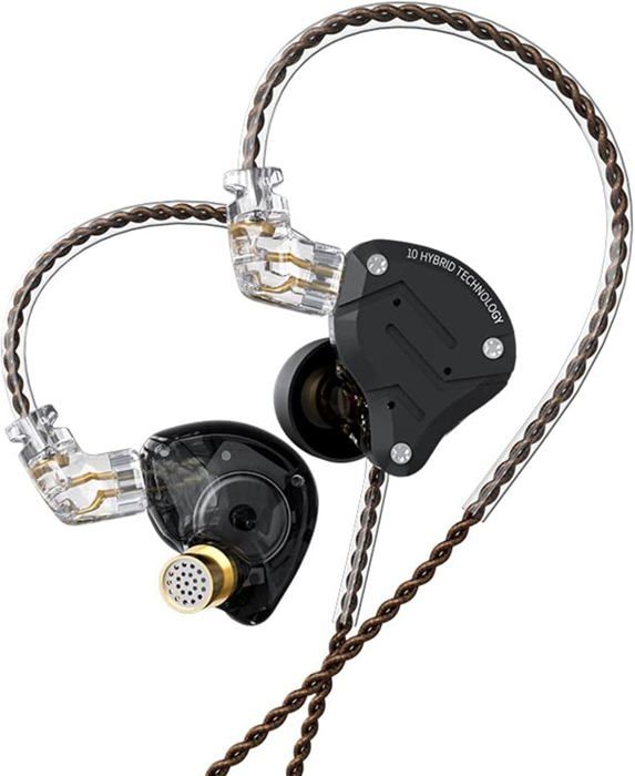 Écouteurs IEM - SUTEO - KZ ZS10 Pro - Filaire - Intra-auriculaire - Résistant à la transpiration