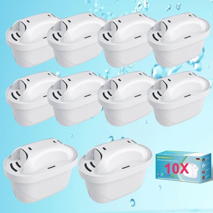 AllSpares ZeroWater ZW-5317 Lot de 2 cartouches filtrantes compatibles avec toutes les carafes filtrantes ZeroWater