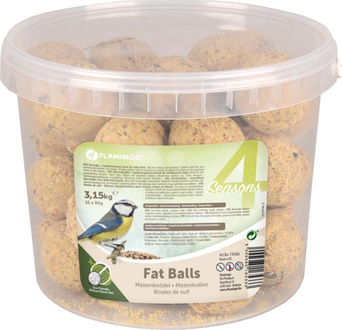 Boules de graisse - Flamingo - 110366 - 35PCS - 3 15KG - Nourriture pour oiseaux sauvages