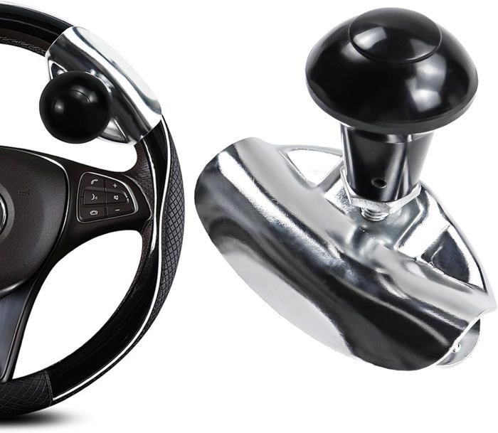 Boule De Volant Rotative 360° Universelle - Lot De 2 En ABS Et Métal - Pour Voiture, Camion, Tracteur - Installation Facile à Vis