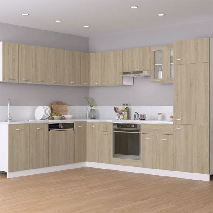 Bon plan Meuble Bas Cuisine/ Armoire de réfrigérateur - JILI HOT - Chêne sonoma - Bois d’ingénierie Thome2014721