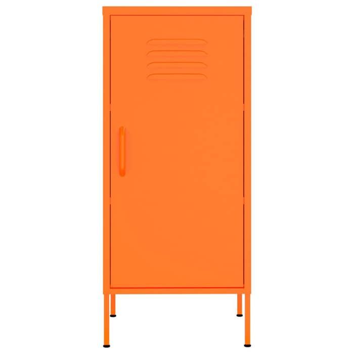 RemiseBuffet bahut commode - SUMMER - Armoire de rangement Orange 425 x 35 x 1015 cm Acier JILIMAISON2025 45533532