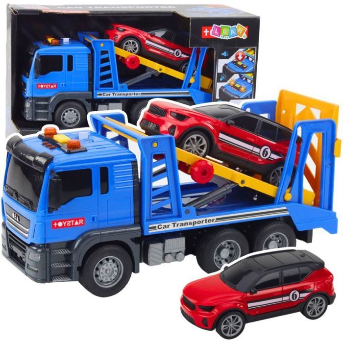 Voiture de dépannage - Leantoys - Camion - Sons de feux - Plastique - Bleu