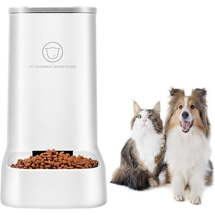 Comparer les prix de YSFMODE-Distributeur Croquettes Automatique Pour Chats Et ChiensOccupe Une Superficie De 0045 Mètre CarréConception AmovibleFa