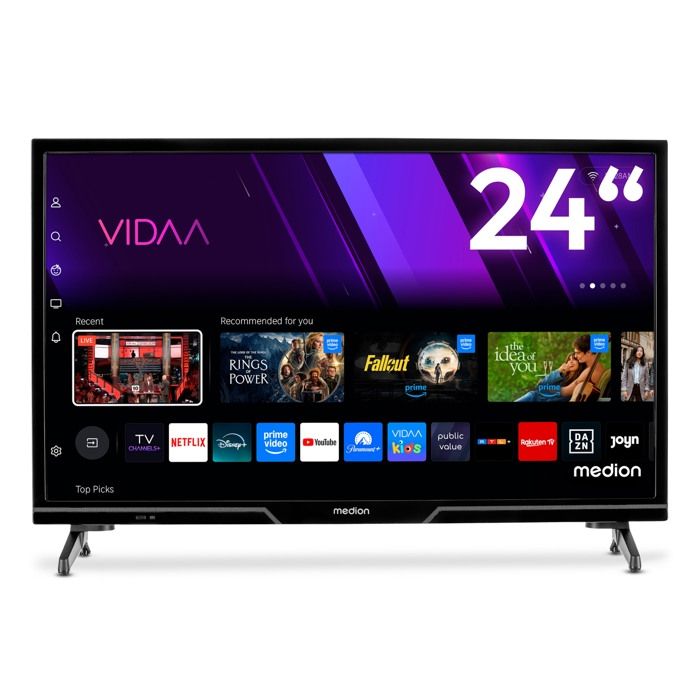 MEDION TV LED 24"" (60 cm) - MD824101 - HD Ready 1366x768 - HDR - Smart-TV - 2xHDMI - 1xUSB - WiFi