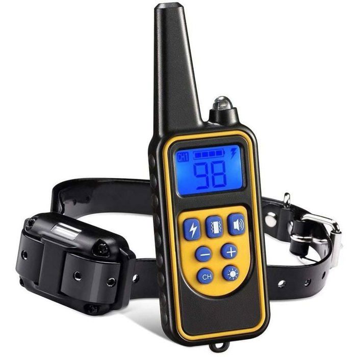 Meilleurs prix pour collier de dressage pour chiens rechargeable portee de 800m avec mode vibration son choc statique et lumiere ipx67 resistant a YYV