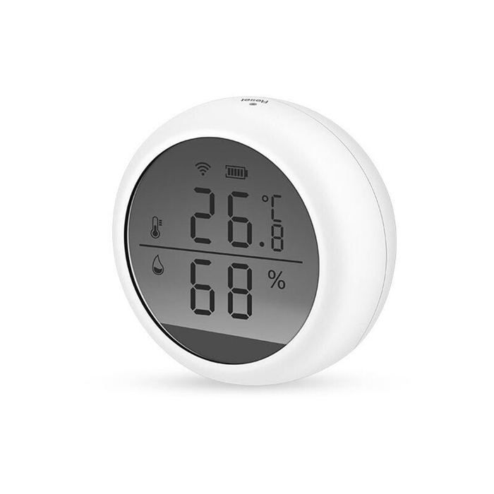 Hygromètre thermomètre dintérieur WiFi télécommande via APP USB/AAA HD écran LCD connecté à Alexa/Google Assistant et Tuya