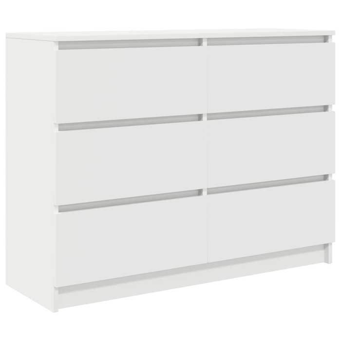 SALE 2026Buffet de cuisine - Placard vaisselier - WINWIN - Cabinet bahut blanc 100x35x76cm - bois dingénierie 40 Kg 5922594