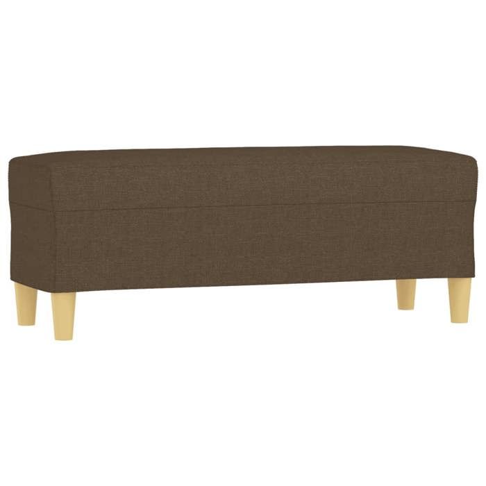 SALE 2026Banc Entrée Bout de Lit - Banquette - WINWIN - Marron 100x35x41cm Tissu 6.25 Kg 1990599