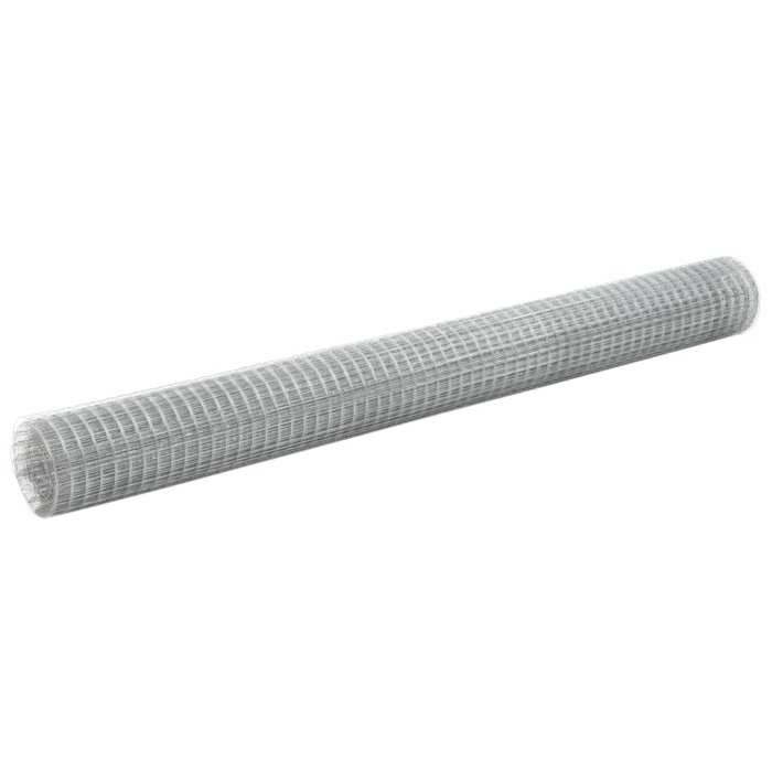 BURKE@ Argent Grillage pour volière acier galvanisé 25x15 m argenté 16 kg Haute qualité  A586
