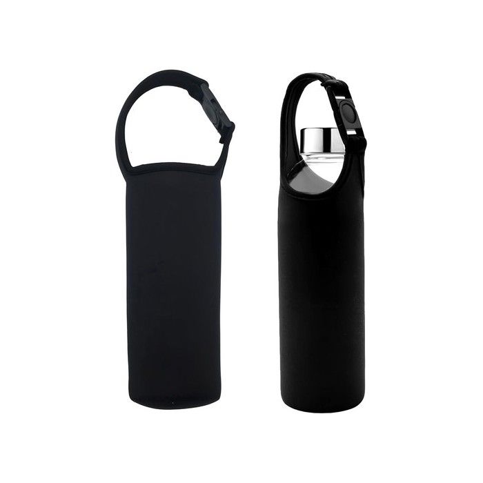 Housse de bouteille en néoprène - Isolée - Antichoc - 29x7 cm - Sangle réglable - Portable - Résistant à lusure