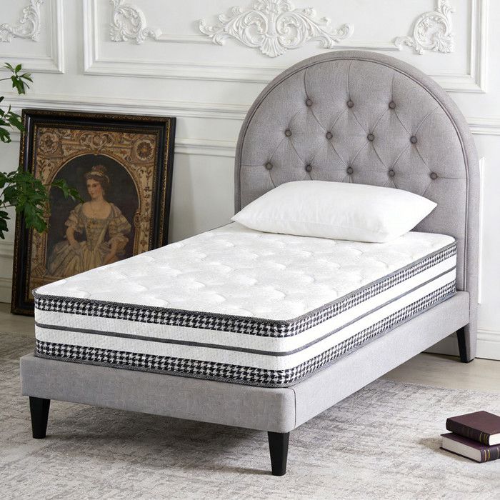 Matelas 90x200 cm Épais 28cm Matelas à Ressorts en Mousse à Mémoire de Forme Soutien Parfait durable et respirant