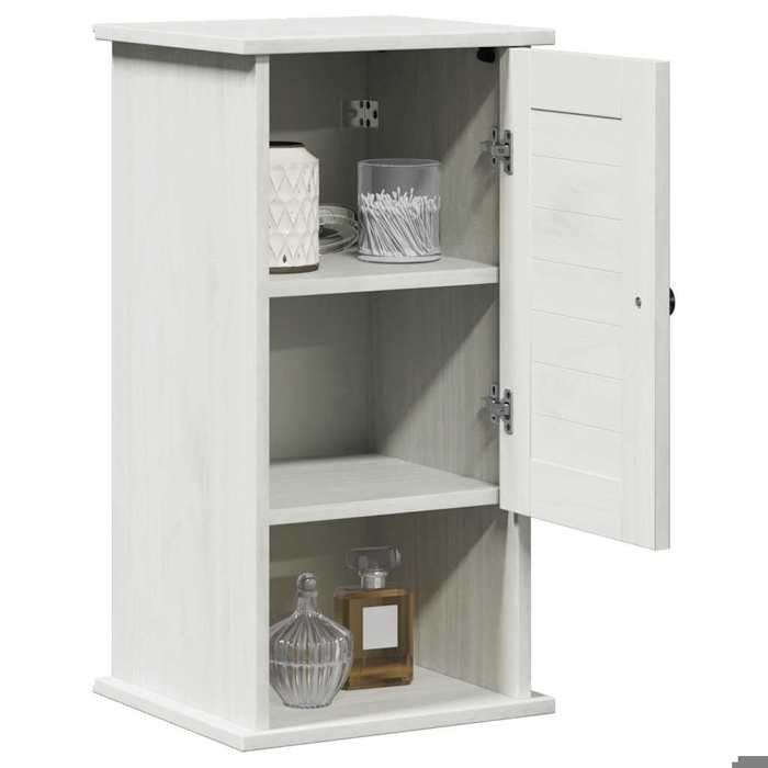 (11042)Moderne Cabinet de salle de bain avec porte VIGO Blanc et Blanc Antique poid:9 kg