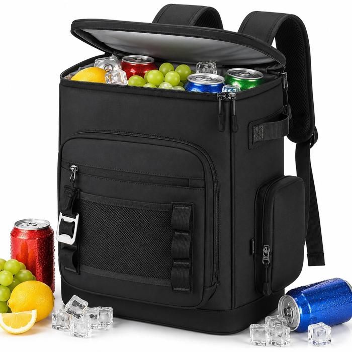 Sac a Dos Isotherme APROSP SI300 30L Etanche Anti Fuite Grande Capacite Noir Camping Pique Nique