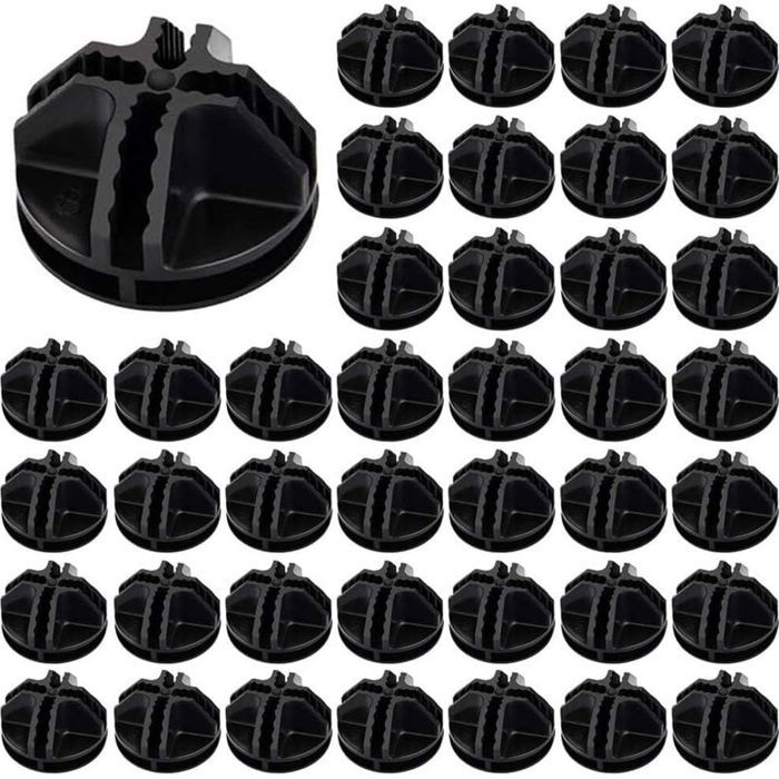 40 connecteurs cubes rangement noir – modulable solide pour meubles cubes Cdiscount