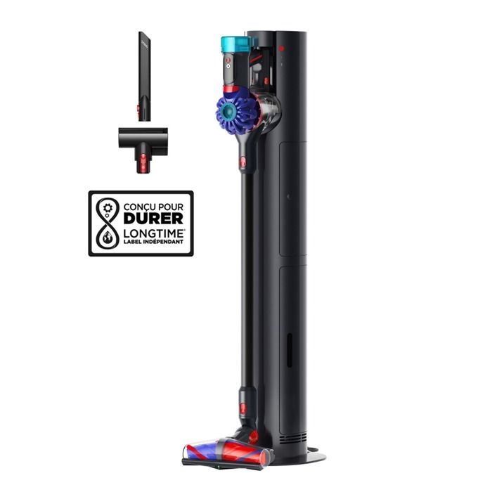 DYSON - Aspirateur balai sans fil - V10 Konical + Auto Dock - Puissance élevée - Station Auto Dock - Recharge simplifiée