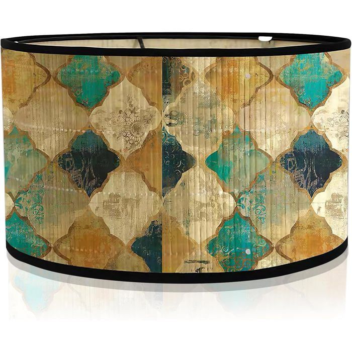 Abat-Jour Vintage: 1 Pièce Abat-Jour Décoratif De Forme Cylindrique Rustique Couverture De Lampe Tissée Pour Salon Et Chambr[IN128]