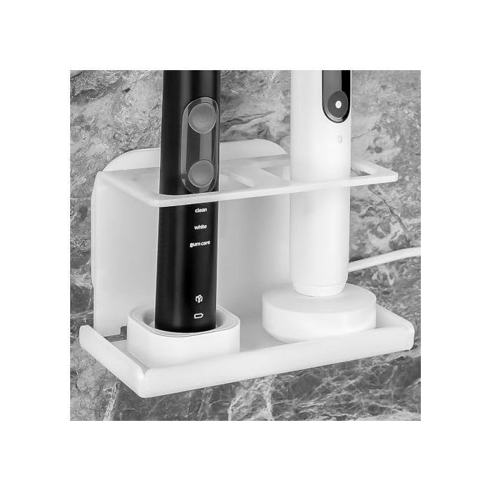 Support mural pour brosse à dents électrique support de câble pour brosse à dents électrique peut contenir 2 chargeurs support