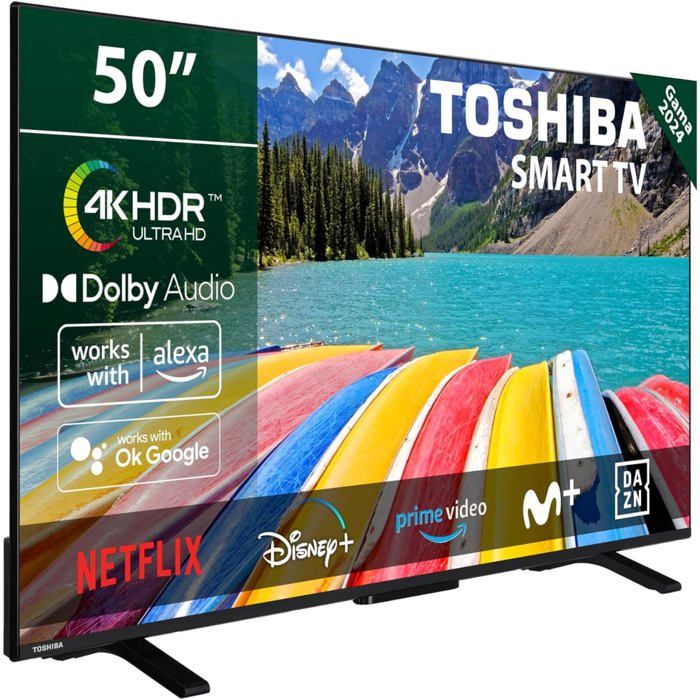 TV 50UV2363DG Smart TV 50 Pouces 4K UHD Sans Cadre HDR10 Dolby Audio Alexa Google Assistant