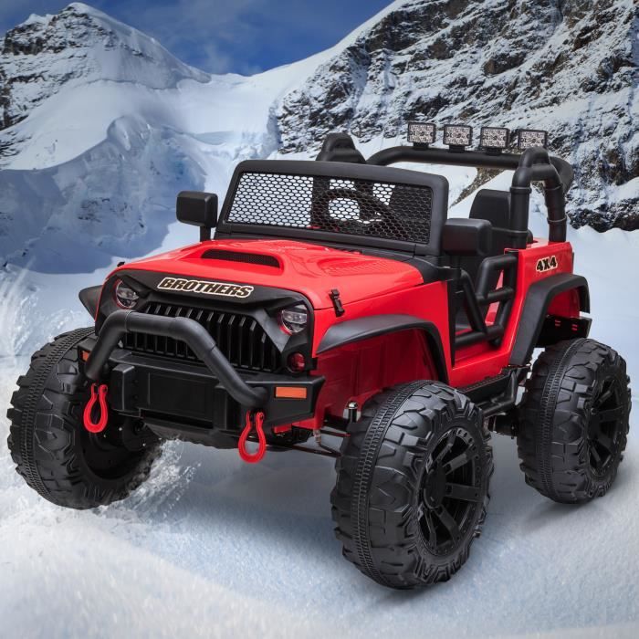 Voiture électrique Pour Enfants, 2 Moteurs, Portes Doubles, Lumières