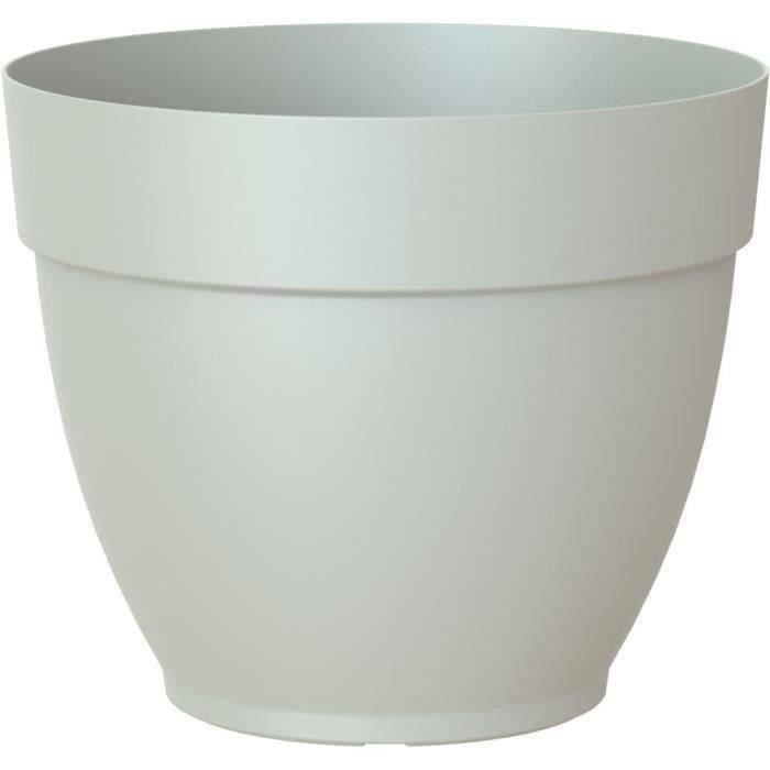 Pot de fleur CAPRI CAMPANA - Plastique - Gris clair - Rond - Résistant au gel - 35 x 35 x H 294 cm - ARTEVASI