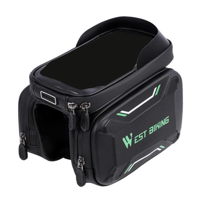 Sacoche Smartphone Rigide Pour Cadre Vélo ,Sac Sacoche Vélo Écran Tactil Guidon Cadre Téléphone