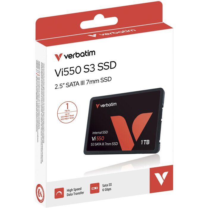 SSD interne - VERBATIM - VI550 S3 - SATA III - 1 To - 25
