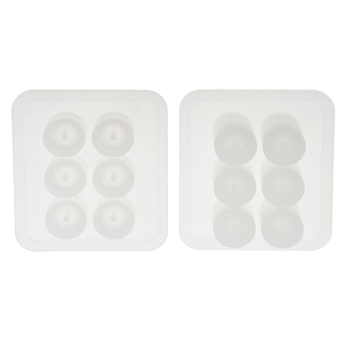 2pcs Moule De Bijoux De Pendentif De Moule De Silicone De Perle Ronde