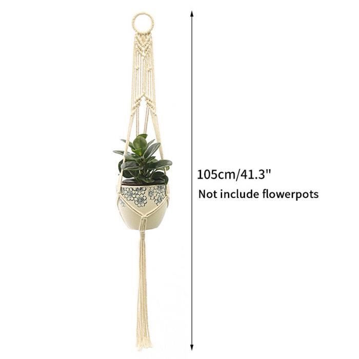 Jardinières Murales Suspendues – Lot De 2 Pots En Résine PP, Design Rotin, Avec Drainage Et Crochets, Pour Balcon, Cuisine, Décoration - 11
