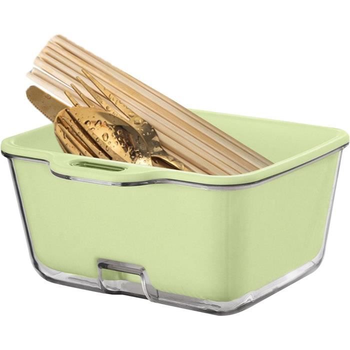 Bol Lavage Fruits Avec Passoire Rotative - Poignée Ergonomique, Base Antidérapante, 21.5x17x9.5 Cm - Pour Fruits, Légumes, Salades - 3
