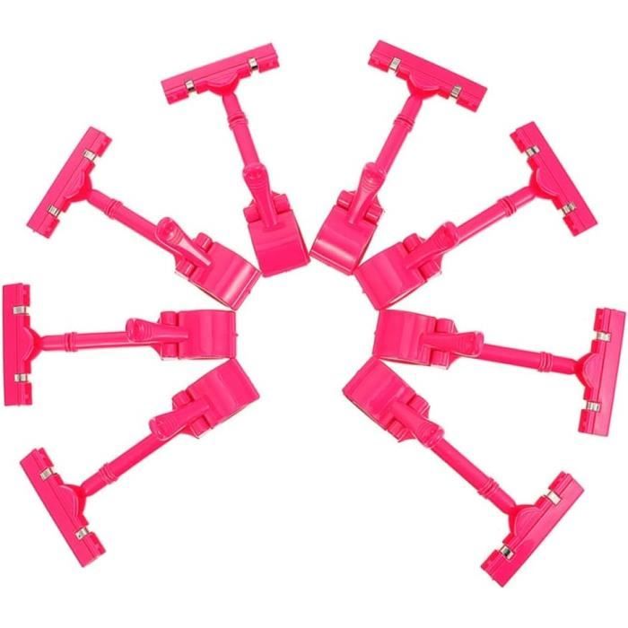 Lot De 25 Clips Porte-étiquettes Rotatifs Transparents - Support Pour Prix, Photos, Cartes - Tailles 8x11cm Et 8x21cm, Clip Ouvrable Jusqu'à 3cm
