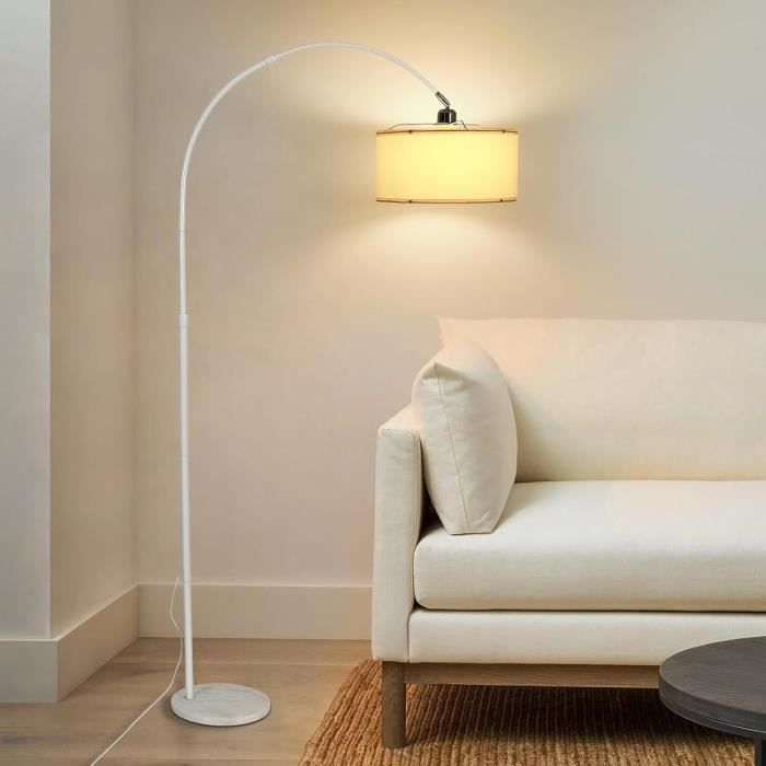 Lampadaire Sur Pied Salon Moderne, Lampe Sur Pied Blanc E27